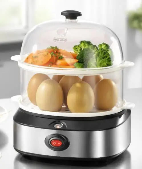 2023 New Electric Double Steam Cooker Household Electric Steam Cooker