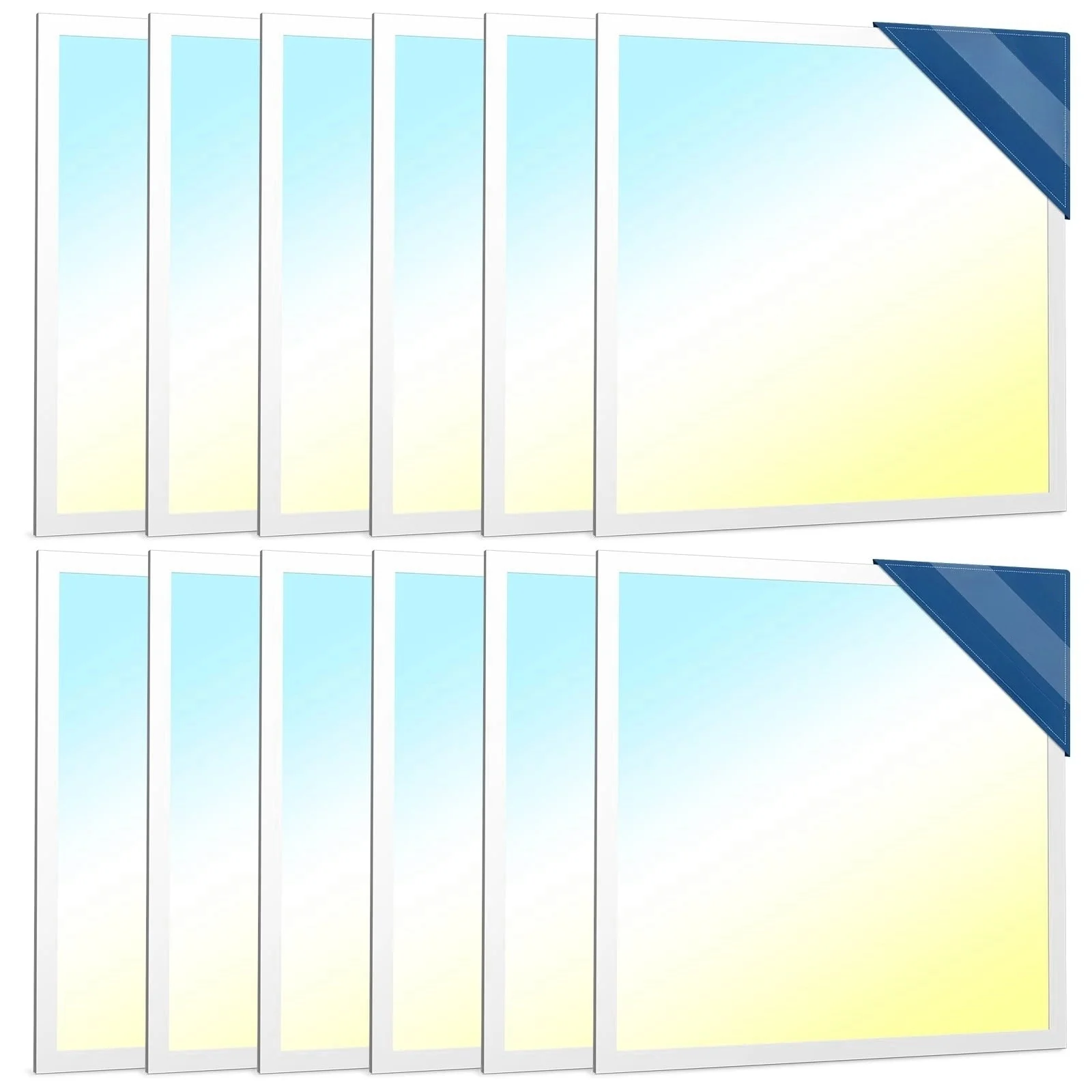 Lucerna Planata LED Altae Qualitatis 35W Retroilluminata 1x4ft 2x2ft 2x4ft 5CCT 5 Potentiae Selectio AC120-277V ETL Registrata Metallia pro Uso in Officio