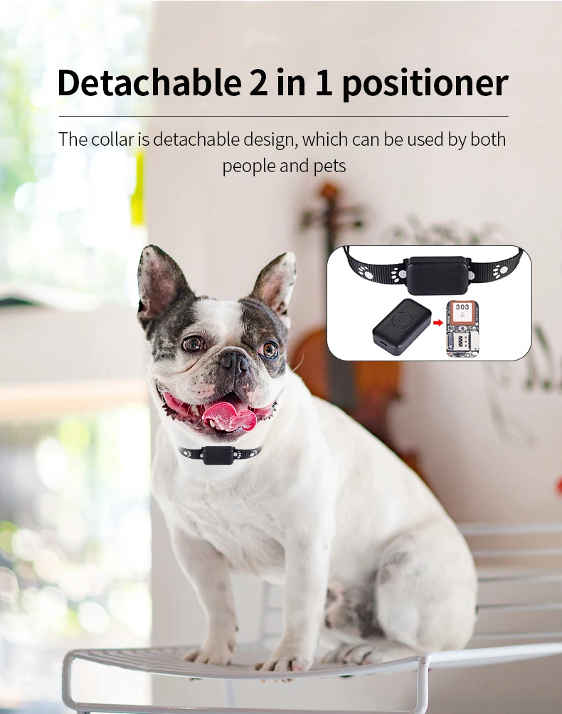 Pet Smart Gps Tracker Dog Tracker Gps Ip67 Waterproof Mini Antiloss Pet Dog Cat Mini Realtime