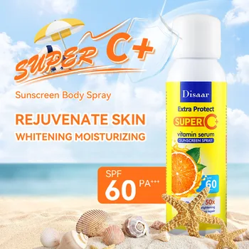 DISAAR C+ Vitamin Sunscreen Spray Waterproof Sunscreen Block moisturizes and moisturizes skin effectively blocks UV rays