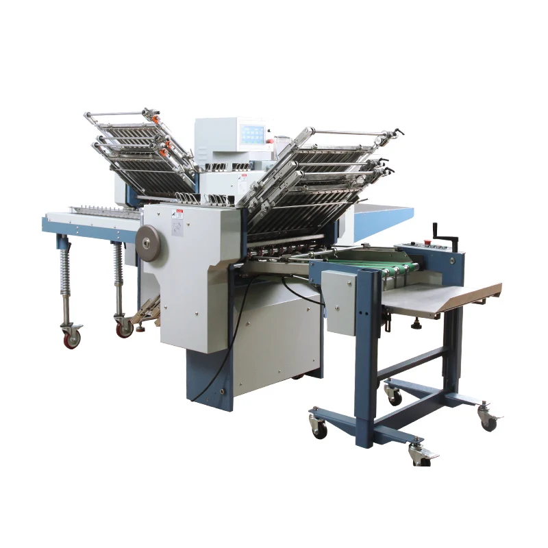 Computer System Controlled 12 Folds Ability Multi Bend Folding Machine Vertical Stacker Electric Sheet Paper Folding Machine