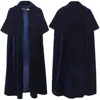 Blue vampire velvet cloak