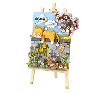 QUCHAO Small Plastic 3D Puzzle Train Hand-Assembled Model Toy Educational Gift Wholesale OEM Ornament Spring Building Blocks 1:1