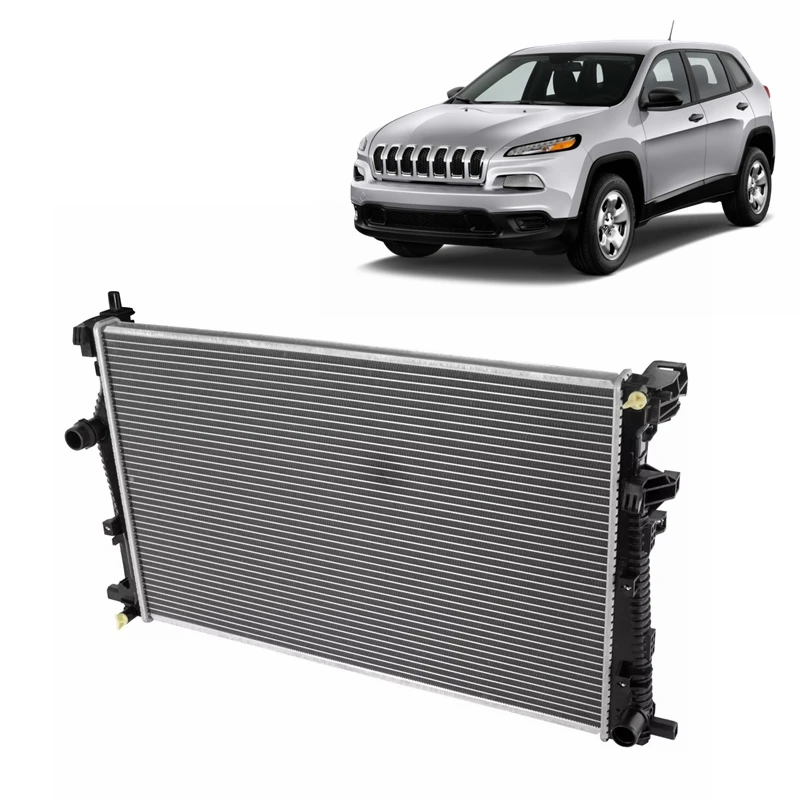 OEM auto parts replacement new aluminum cooling radiator for Jeep Cherokee Chrysler 200 2014 2015 2016 2017 2018