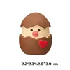 Oeuf de chocolat coeur rouge