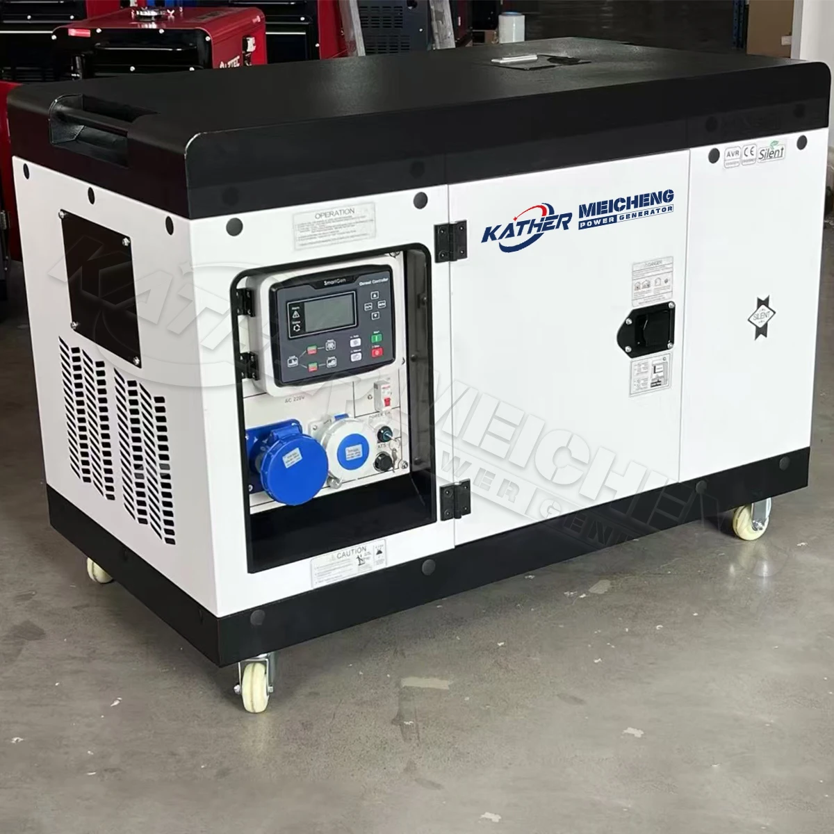 bộ máy phát điện Diesel 50Hz/60Hz Kiểu im lặng Độ ồn thấp Máy phát điện nhỏ 10kW 10kVA 15kW 20kW 30kW Nguồn điện dự phòng Khẩn cấp