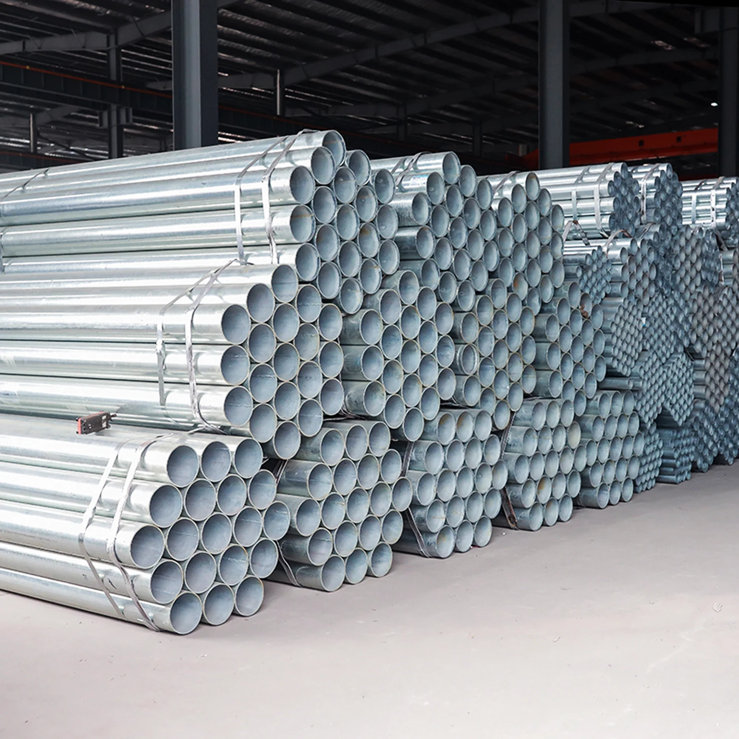 High-quality External Galvanized Lining Red Plastic Coated Composite Steel Pipe for Water Supply and Fire Fighting