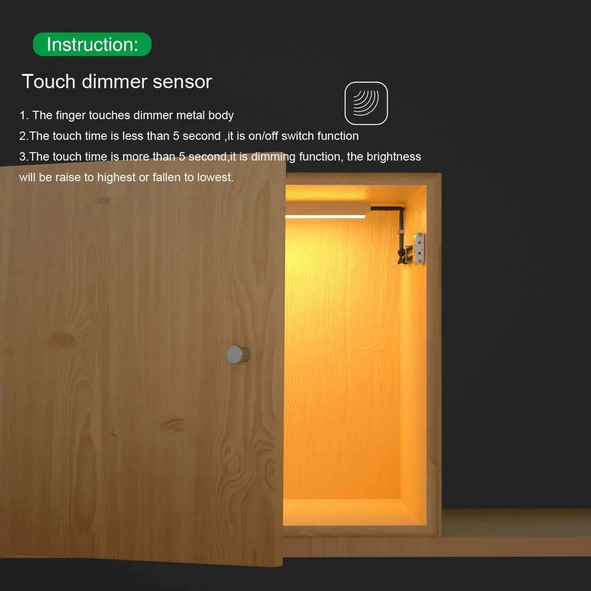 DC 12V/24V IR Motion Sensor Touch Dimmable Switch Sensor for Led Light