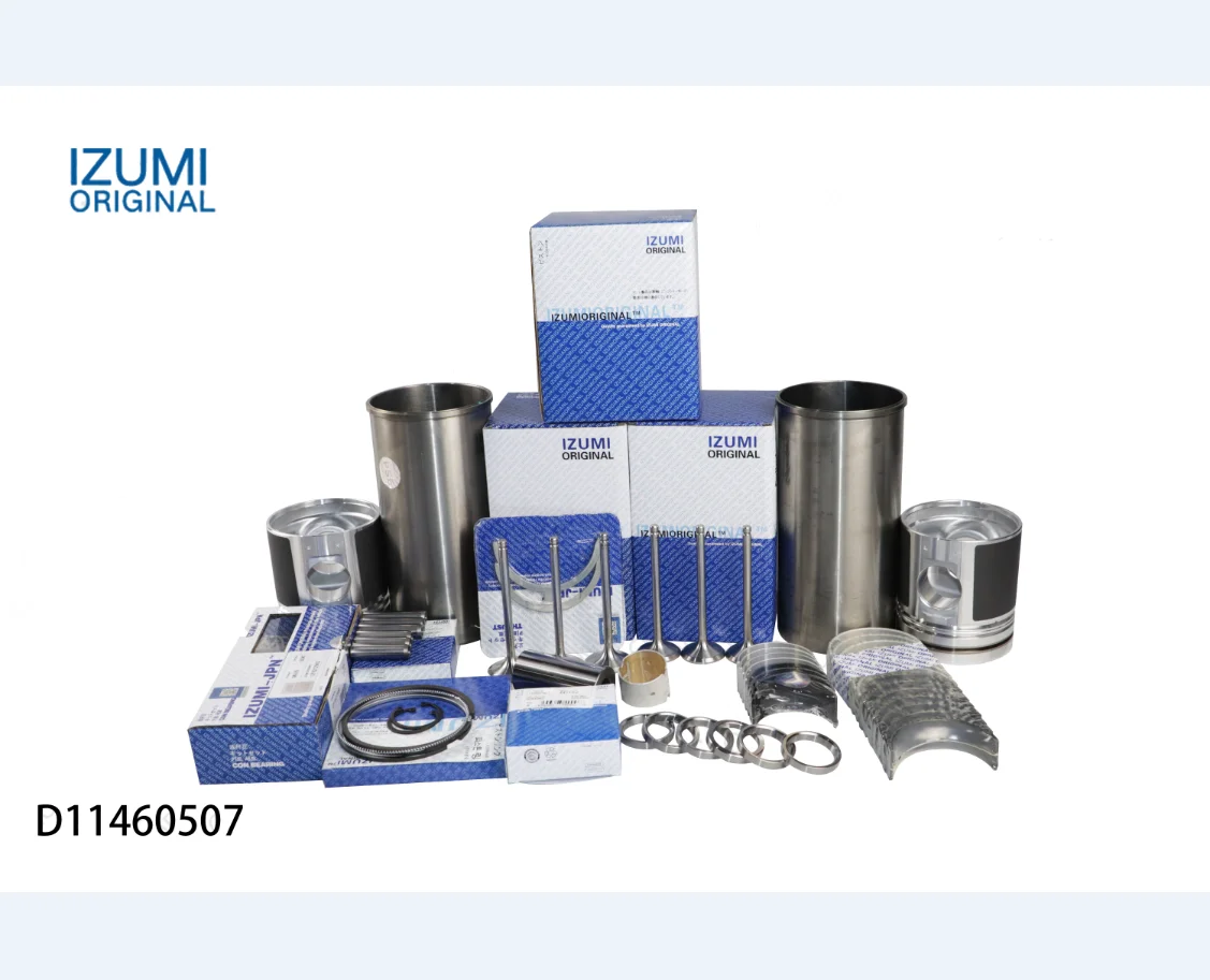 IZUMI ORIGINAL Engine Rebuild Kit DB58  DE08 D1146 D2366 DE12 Cylinder Liner Kit for DOOSAN DAEWOO Excavator Parts