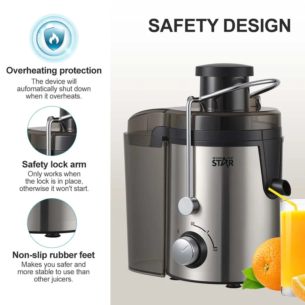 スターシャイン Portable 800ML Orange Fresh Juicer ST-5546-L - Electric Commercial
