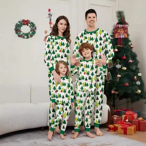 2026 Children's Christmas Parent-Child Adult Home Clothes Sleepwear Set Couple Winter Men Winter Women's Clothing With Pajama