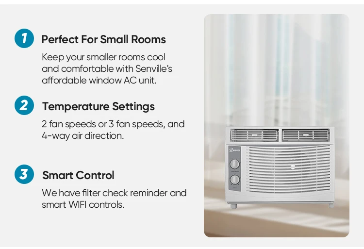 Zero Brand R32 12000btu 220v 50/60hz 3 Fan Speeds Remote/ Mechanical