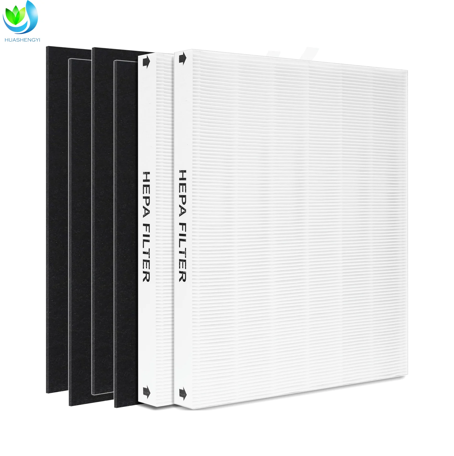 Walson Home Use True HEPA Replacement Filter 2 HEPA & 4 Odor Pre-filters with Coway Airmega AP-1512HH/12HH-FP/1518R/1519P