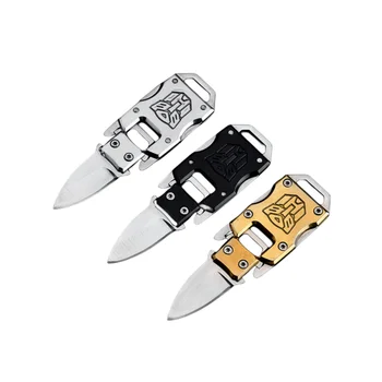 Pocket Knife Outdoor Tactical Survival Knife High hardness Creative Transformers Knife Stainless steel multi-purpose Mini tool