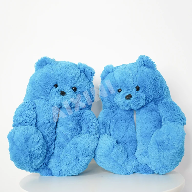 Cheap Teddy Bear Plush Slippers 2022 Us Warehouse Fluffy Vendor Teddy