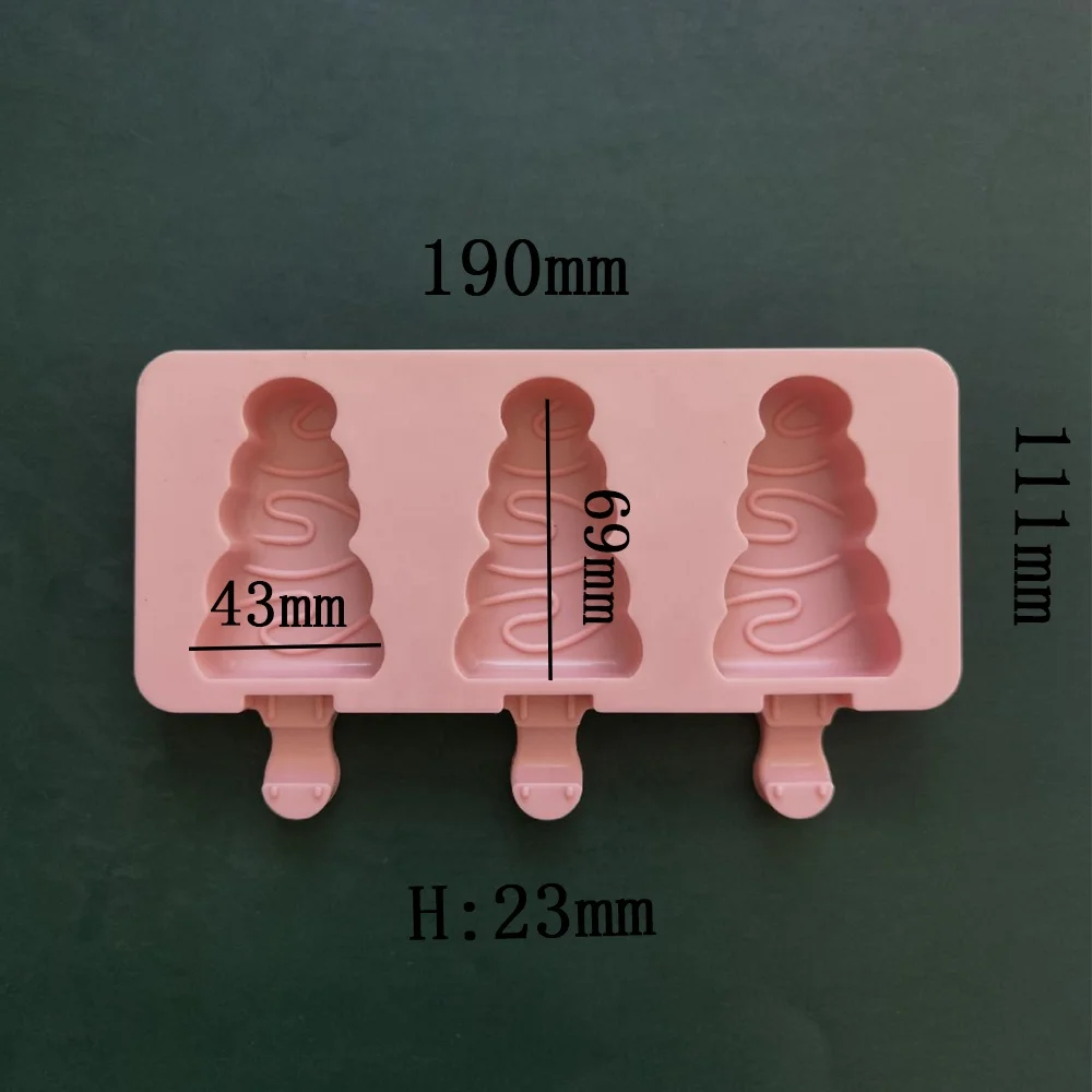 Wholesale New Christmas Tree Ice Cream Silicone Mold Handmade Popsicle  Moulds Dessert Freezer Juice Ice Cube Tray Kitchen Baking Tool From  m.