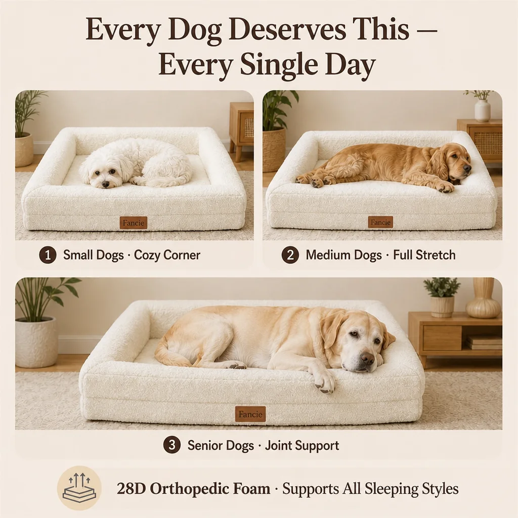 Fully Detachable White Boucle Pet Sofa — Product details 5