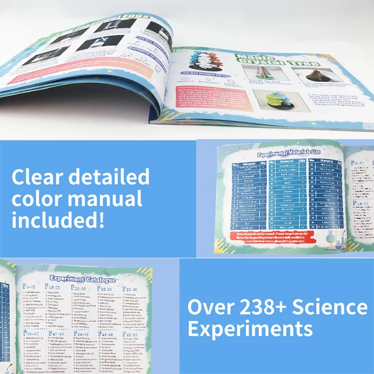 Kids Science Experiment Kit - 238 Magic Experiments Lab Toy Gift for ...
