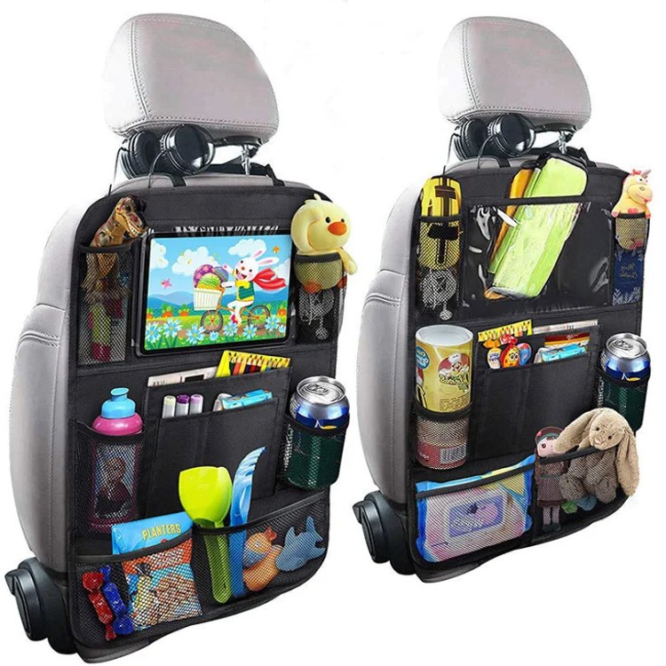 Premium Kids Play Tray Car Seat Organizer Messenger Bag Tablet Viewer 4 in 1 