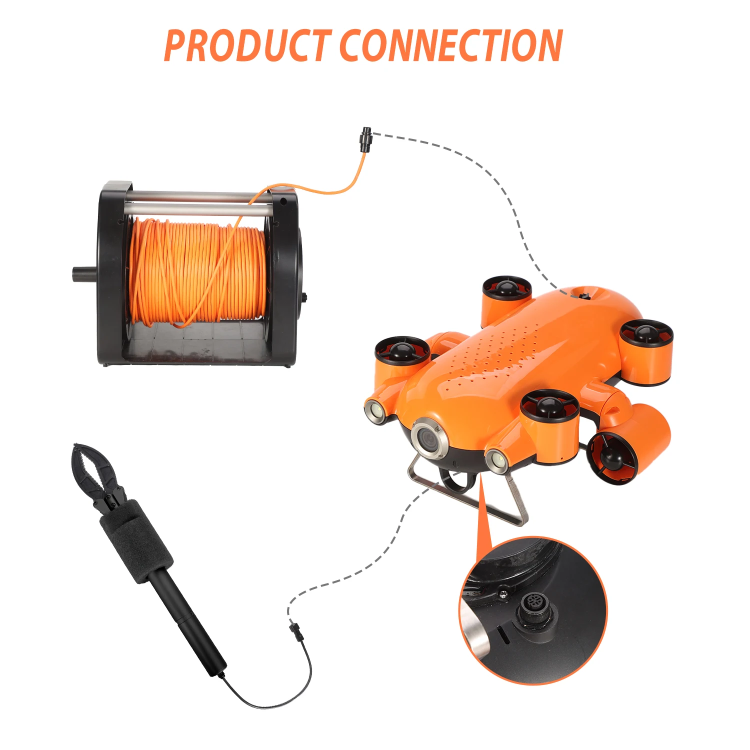 Treasure Hunting Remote Control Drones Robot Submarinno Rov Underwater Drones