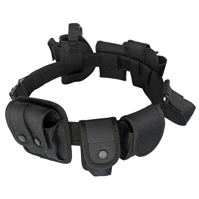 Versatile Security Tactical Modular Equipment System Duty Belt Set for Security Guard Flashlight Holster Baton Holster