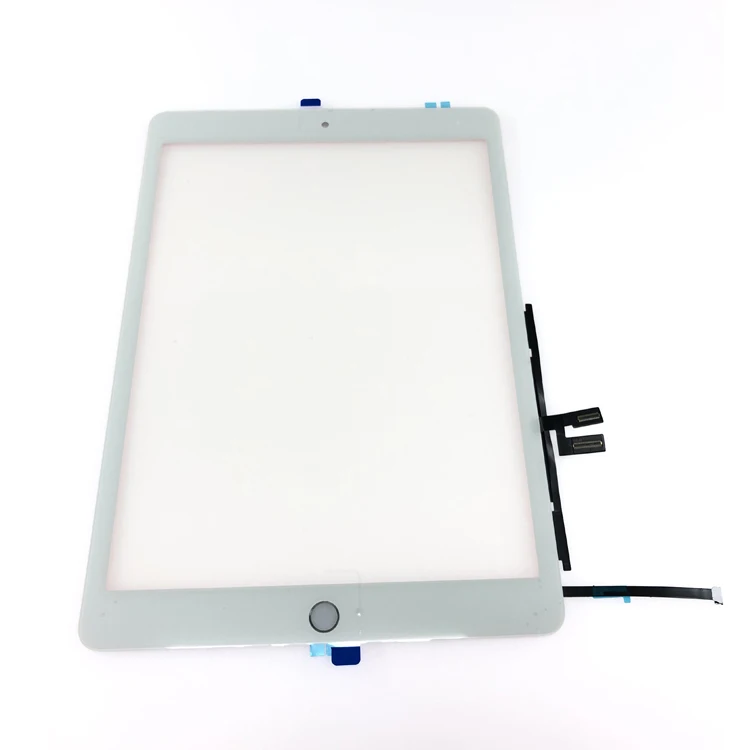 Touch Screen Digitizer With Home Button and Home Button Flex Cable for iPad  7(2019)/ iPad 8 (2020) (10.2 inches) (High Quality) - White_