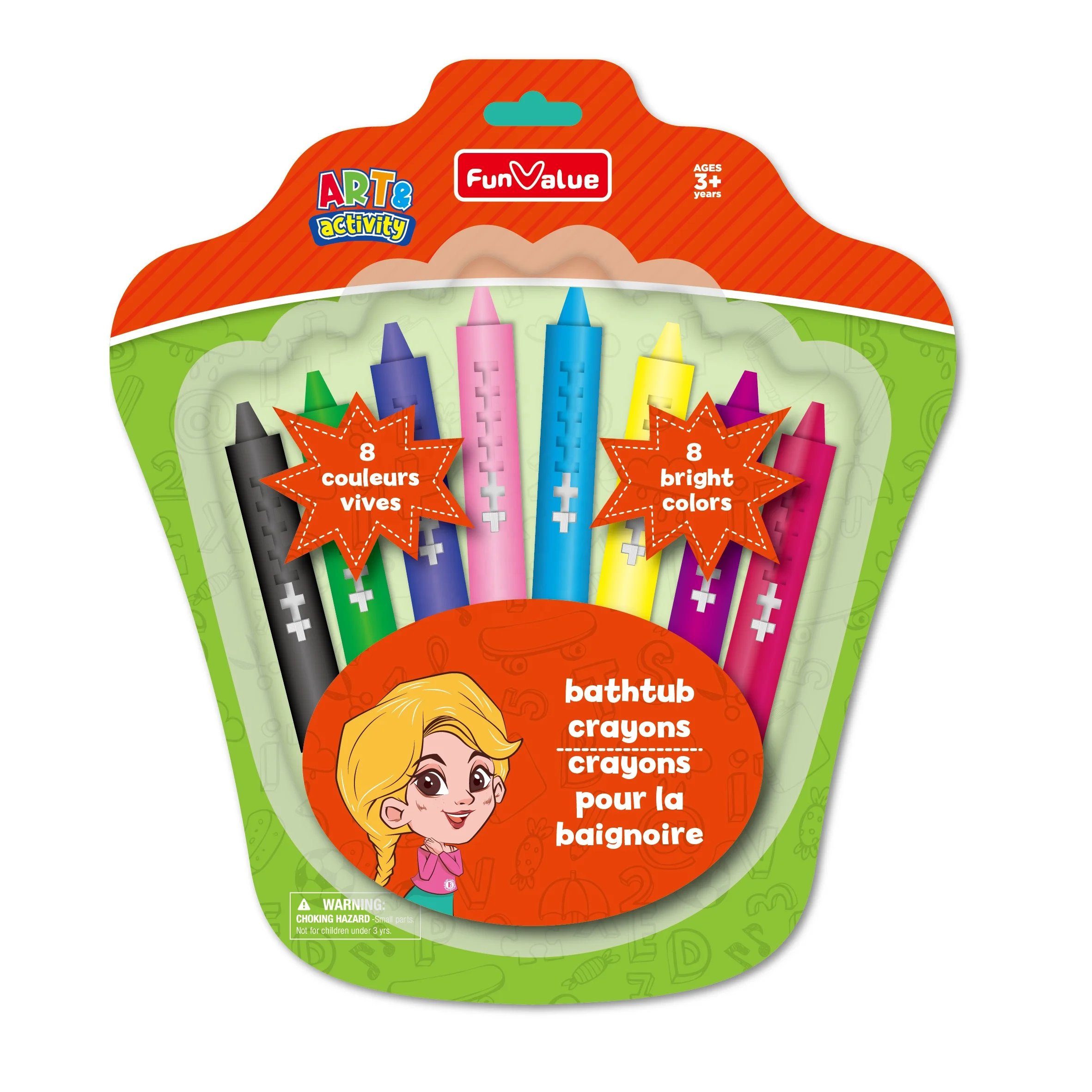 odm packing smoothly and brighter colour color bath crayon