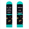 Letras negras cosidas a mano para tacos.