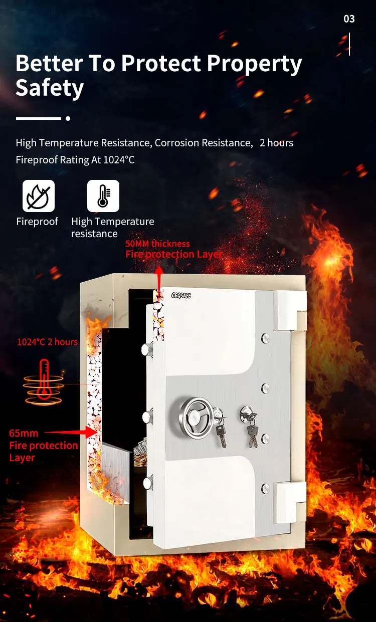 CEQSAFE 2 Hours Fire Proof Safe Box Security Digital Fireproof Safe for Home supplier