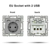 EU socket with double  USB