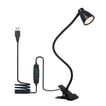 Hot Selling 5W LED Table Desk Headboard Lamp Eye Protection USB Charging Reading Book Lights Bedroom Reading Lights Flexible