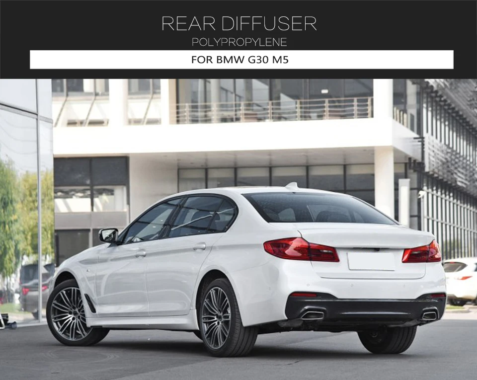 G30 Diffuser Carbon Fiber Rear Diffuser for 17-22 BMW G30 5 Series W/ M Sport Bumper ...