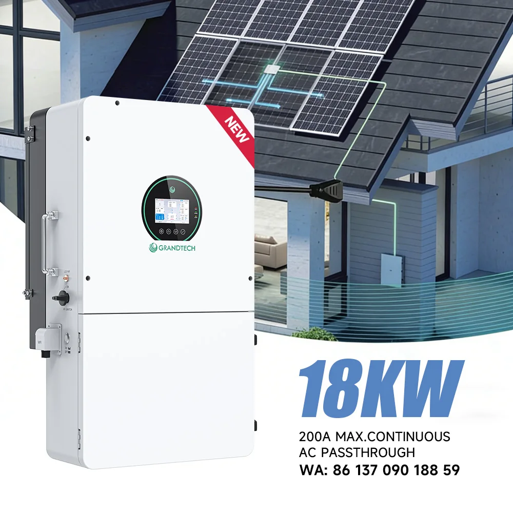 GTHB51180US2P Grandtech инвертор со разделена фаза од 15 kW, 16 kW и 18 kW, 120 V / 240 V, нискочестотен, со 3 MPPT, офгрид хибридни соларни инвертори