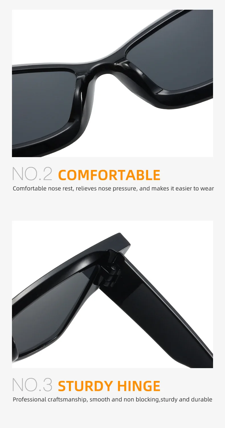 Nuevas gafas de sol Cat-eye Sunshade European and American Cool Punk Fashion Gafas de Sol para hombres y mujeres Unisex Custom Logo