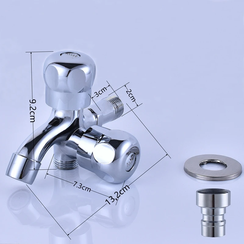 Simply Quick Open Single Cold Zinc Alloy Chrome Washing Faucet  Machine Mop Pool Garden Water Tap