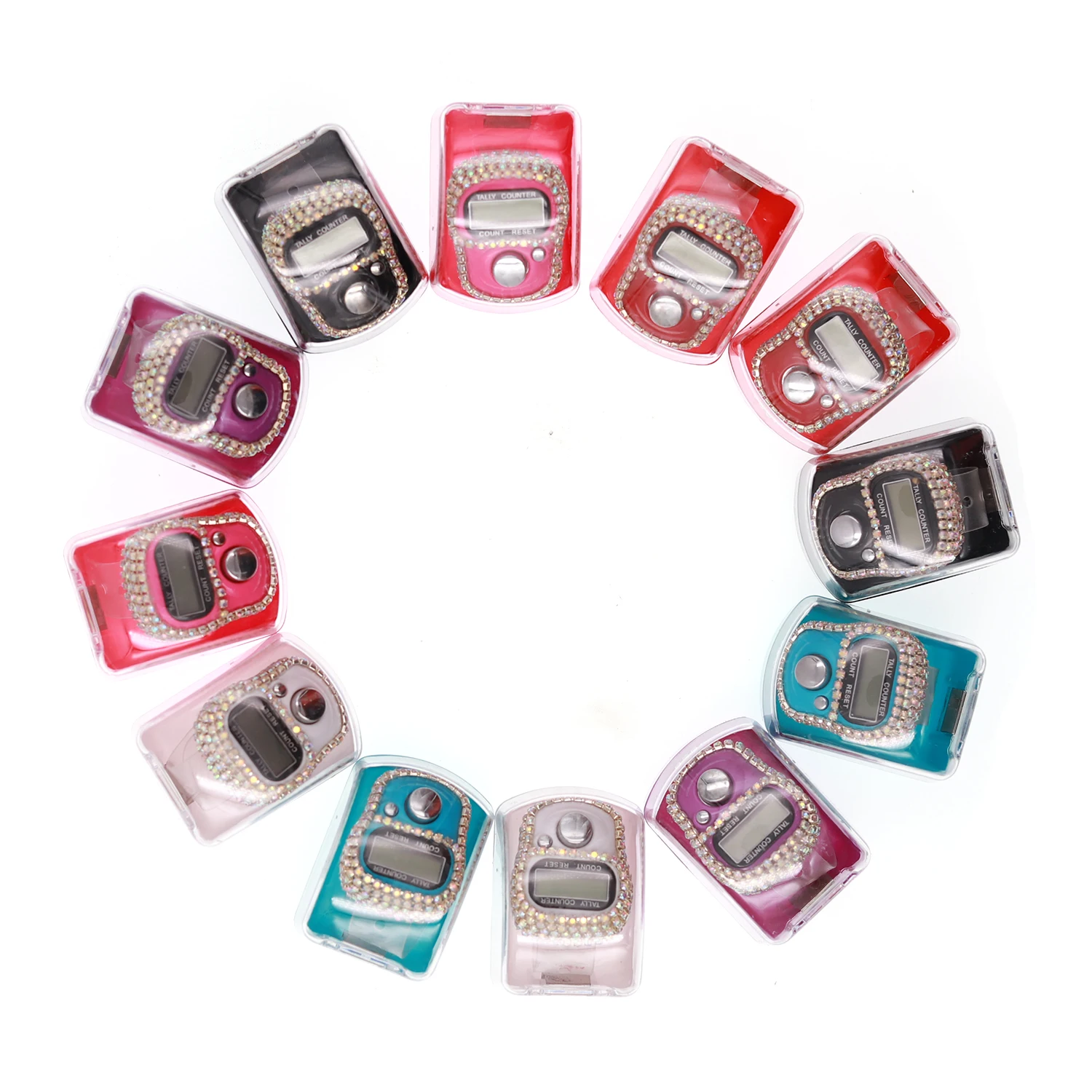 Силиконовое кольцо на палец с бриллиантом Tasbeeh электронный мусульманский