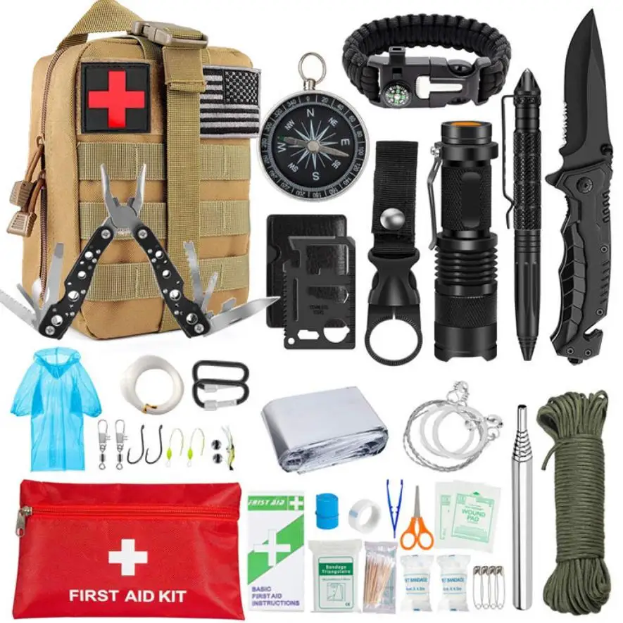 紧急求生包专业求生用具猎取工具急救包sos带磨囊袋适合露营探险