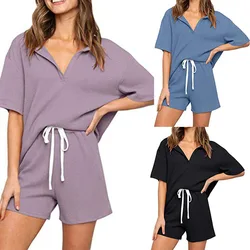 Summer Custom Pajama Shorts Set Women