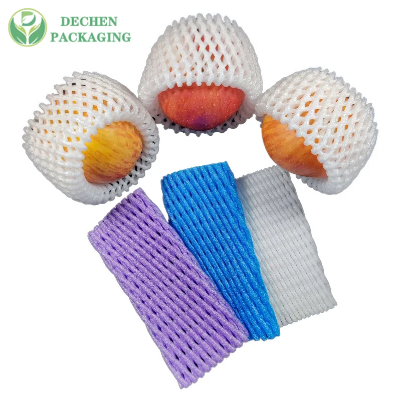Plastic Net Apple Fruit Packaging Mesh Netting Colors Expandable