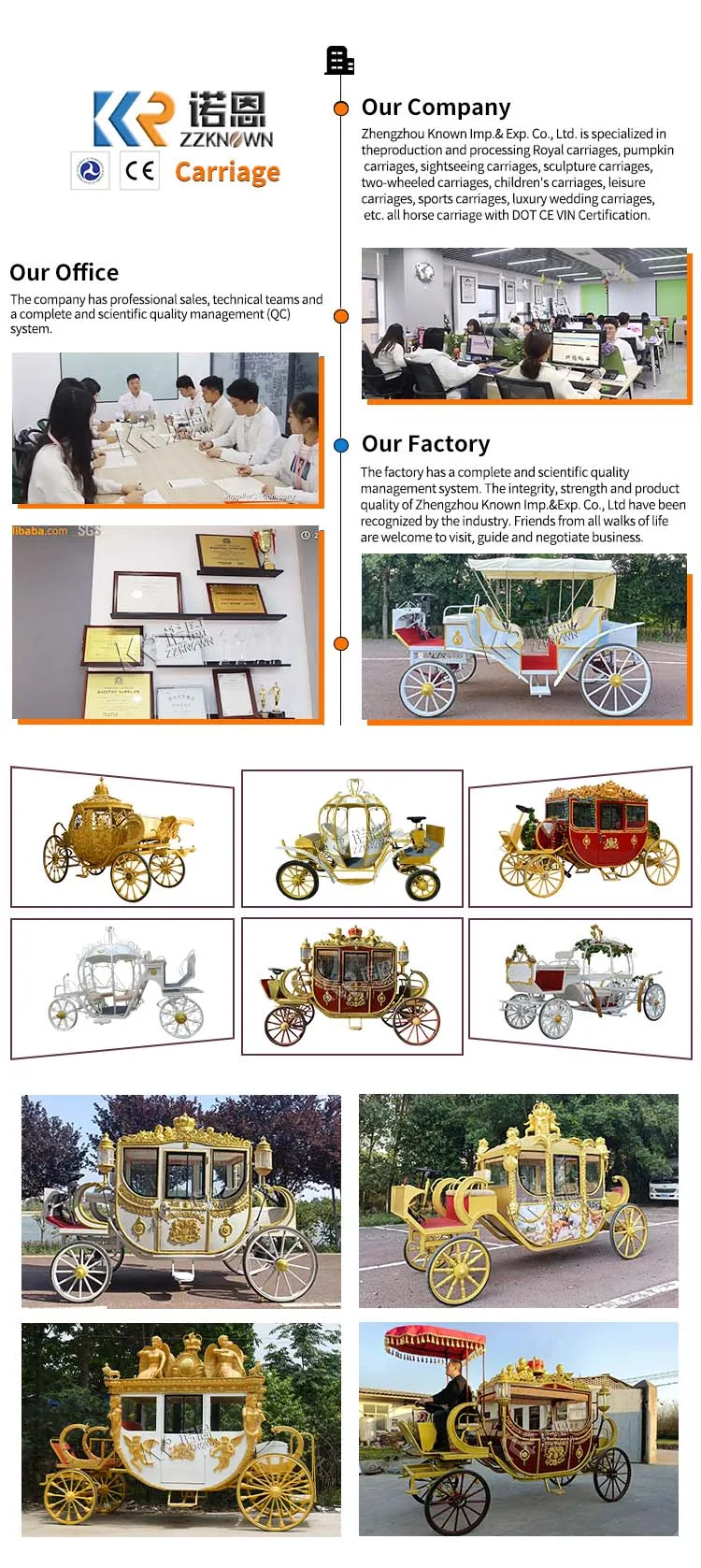 Oem Traditional Electric Buggy For Royalty Classical Electric Horse ...