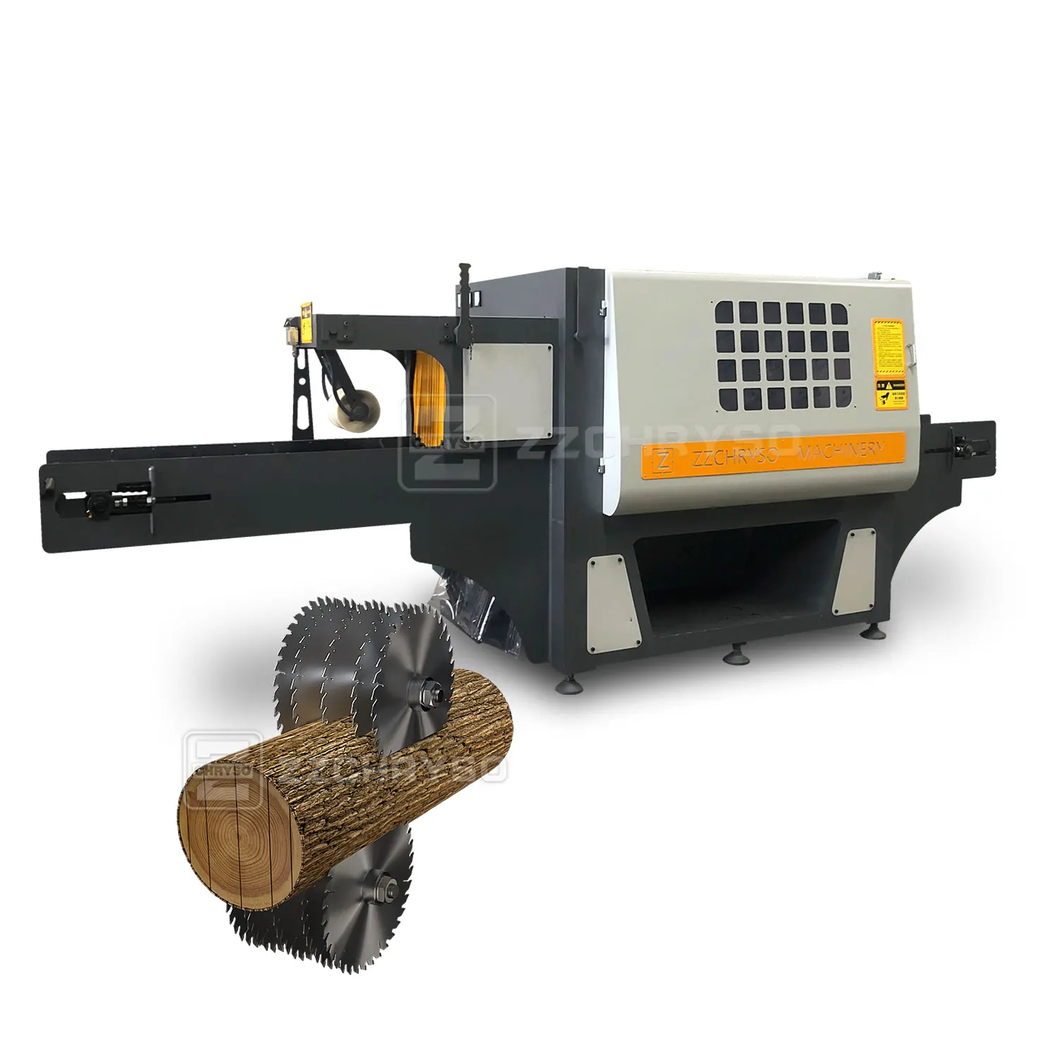 ZZCHRYSO Round Log Multi Rip Saw Circular Saw Wood Saw Machine Production Line