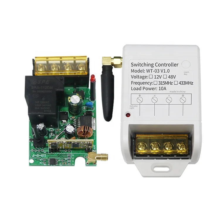 Century Aoke DC12-48V 1 канал 315/433 МГц водяной насос универсальный Mini РФ Пульт дистанционного управления беспроводной релейный