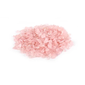 Wholesale Raw Healing Crystals Rose Quartz Spiritual Gravel Rough Rose Quartz Crushed Stone