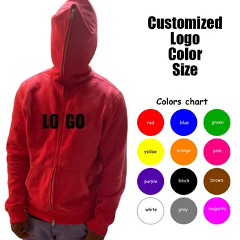 Clothing Manufacturers Custom Oversize Plain Zip Up Hoodies Jackets Blank Men Full Face Zip Hoodie Rhinestone