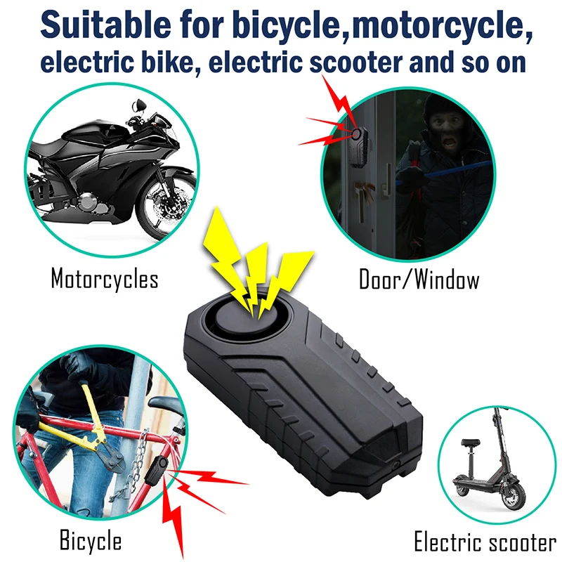 Kit allarme antifurto elettronico Gemini universale per scooter e moto