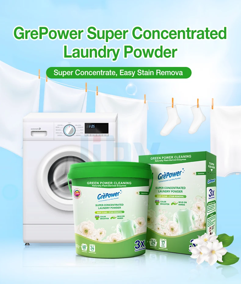 Liby Grepower Factory Wholesale High Quality Bulk Washing Powder Soap ...