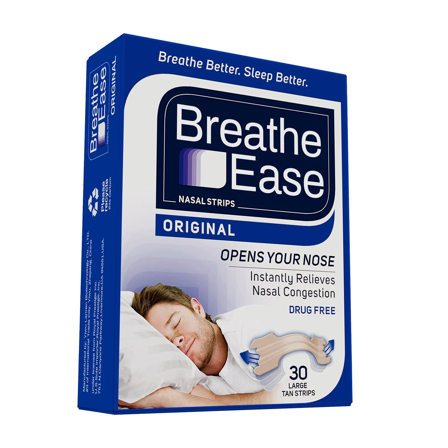 2022 Wholesale New Products Anti Snoring Nasal Strip Sleep Aid Natural