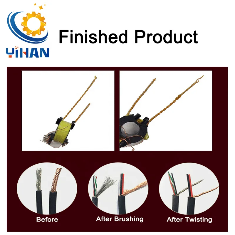 Low Price  Factory Direct Shielded Wire Brushing Machine Braided Wire Reeling Machine Shielded Wire Brush Machine