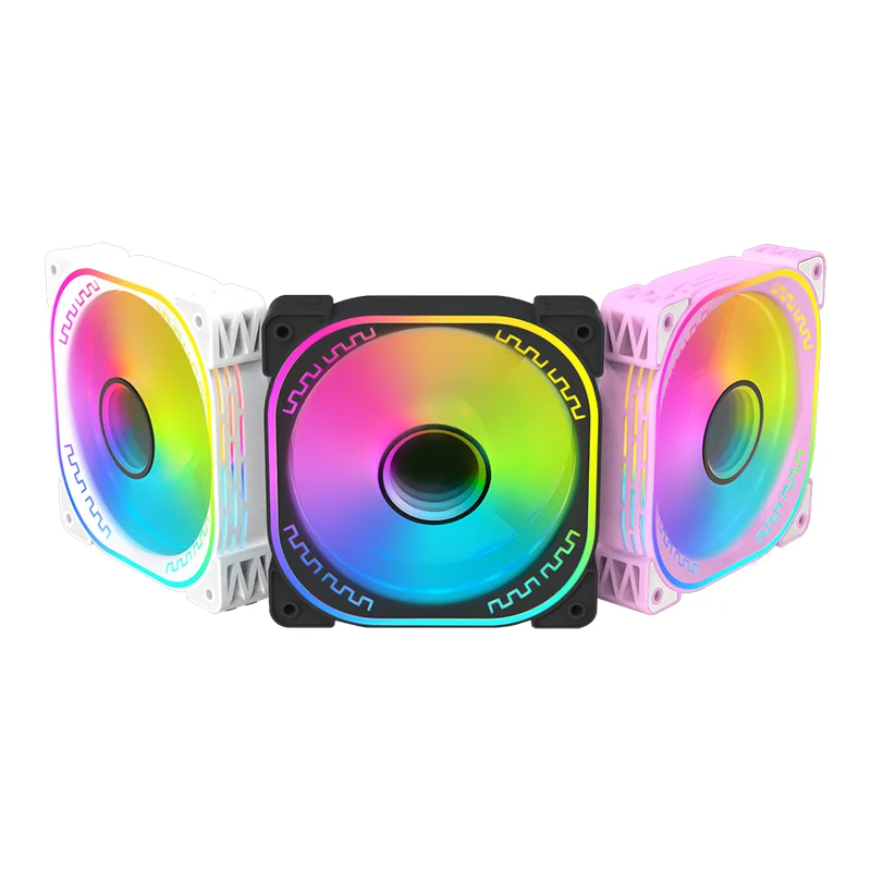 Lovingcool Factory Custom Led Pc Case Rgb Control Ventilador 120mm Computer Fan 5V 3pin ARGB Cpu Cooler Fan for Pc Case Cooling