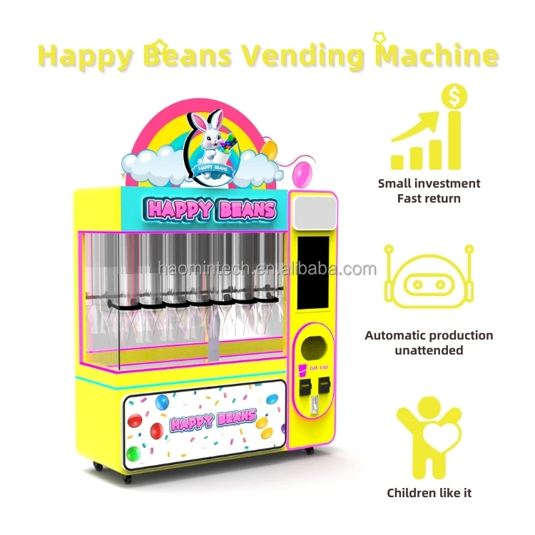 Automatic Chocolate Jelly Bean Nut Specific Size Food Dispenser Vending Machine for Commercial Use